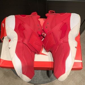 Nike Air Diamond Turf Deion Prime Time Sanders Mens 9.5 Womens 11 Red-White